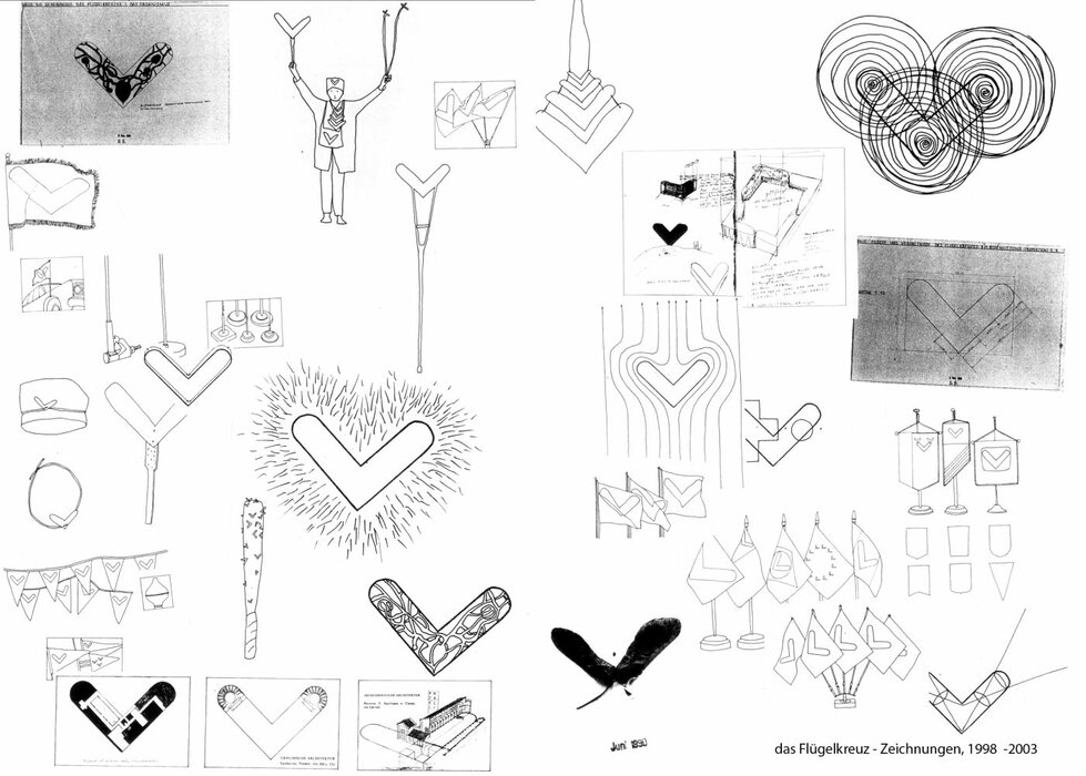 Das Flügelkreuz – Zeichnungen